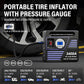 3400Amp Car Jump Starter with Air Compressor, 150PSI Tire Inflator with Digital Screen Pressure Gauge, 24000mAh 12V Auto Battery Booster (10.0L Gas/ 9LDiesel Engine), 2 USB Port 2 Light