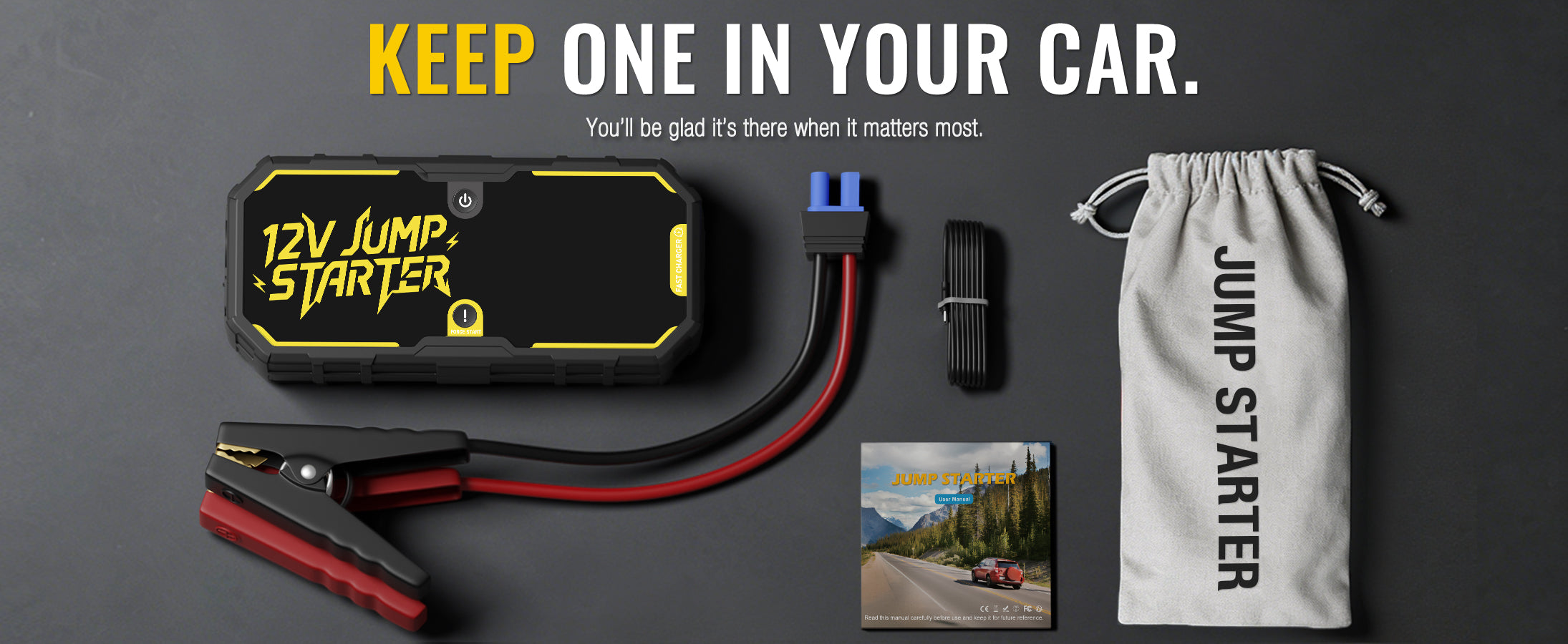 AdoreTripCar Jump Starter,6000A Battery Charger,SuperSafe 12V Lithium Jumper Box Up To 7.0L Gas/4.0L Diesel Engines