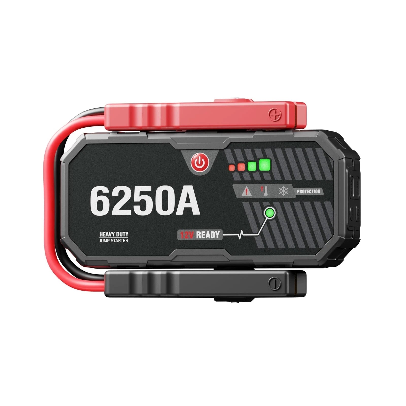 Car Battery Jump Starter 6250 Peak Amp / 960 Cranking Amp 12V Smart Display Jumper Cables with Force Start for Car Booster Jump Start Box for 10L Gas/8L Diesel Engines, 48 Months Standby